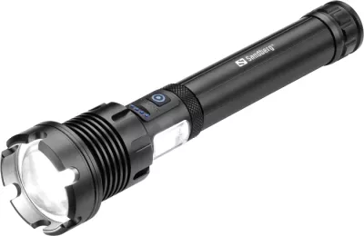 Llambë dore + powerbank SANDBERG Survivor 7-in-1 Torch Powerbank 10000 10,000 mAh 1000 lm, e zezë, set 4 pjesë