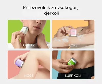 Makinë rroje elektrike për femra Yoose NANO, IPX7, USB-C, gjelbër, set 5 copë