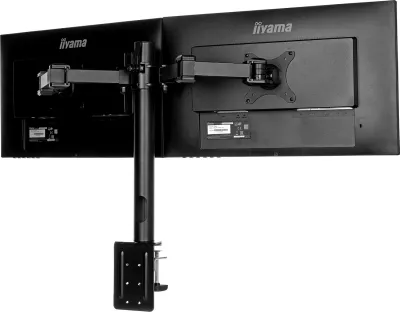 Mbajtës dual monitori iiyama DS1002C-B1, VESA 75x75/100x100, i zi
