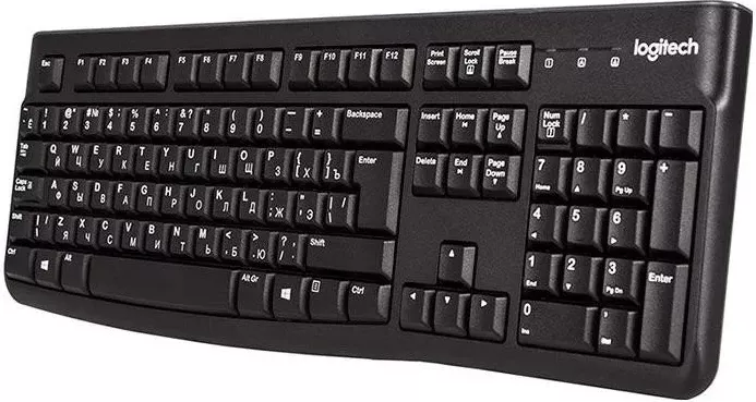 Tastierë Logitech K120 Business UKR, e zezë