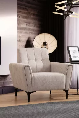 Karrige një vendëshe Hamlet, bezhë, Atelier del Sofa