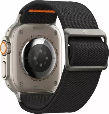 Rrip Spigen Fit Lite Ultra për Apple Watch 4/5/6/7/8/9/SE/Ultra (42/44/45/49 mm), i zi