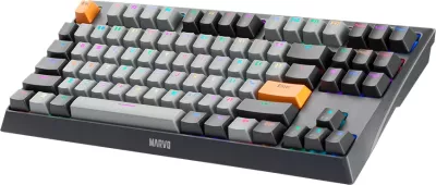 Tastierë mekanike Marvo KG980B TKL 87 taste, Hot-swap, RGB, Type-C, e zezë