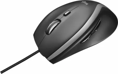 Maus Logitech M500s 910-005784 4000 DPI USB me kabllo 7 butona gri