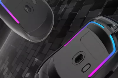 Maus gaming Marvo Fit Lite G1, 12000 DPI, RGB, me kabllo, 7 butona, i zi