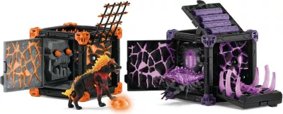 Set lodrash Schleich BattleCave Arena Lava vs Shadow, aksion/aventurë, multikolor