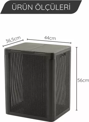 Shportë rrobash Mijölnir, ngjyrë antracit, SMRTDCS-1