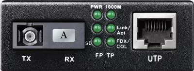 Konvertues rrjeti CUDY MC100GSB-60A, 1000 Mbit/s, single-mode, i zi