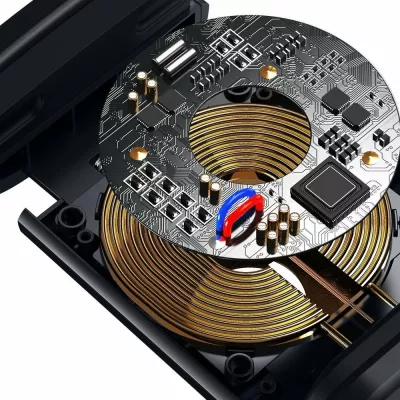Mbajtës telefoni për makinë Baseus WXHZ-01 me karikues wireless 15W, i zi