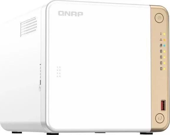 NAS Qnap TS-462-4G, 4GB RAM, Intel Celeron N4505, e zezë