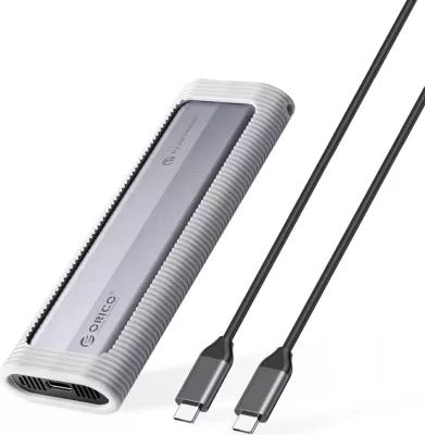 Kasë Orico AXM2S-G2 për SSD M.2 NVMe/NGFF, USB-C 10Gb/s, Gri