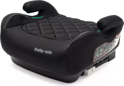 Sedilje auto për fëmijë, BABY MIX, Hero Plus ISOFIX i-Size, 125-150 cm, R129, e zezë