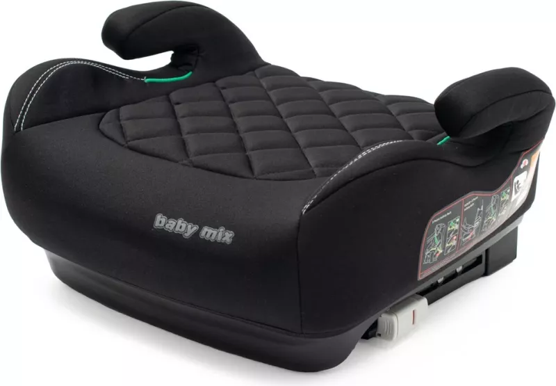 Sedilje auto për fëmijë, BABY MIX, Hero Plus ISOFIX i-Size, 125-150 cm, R129, e zezë