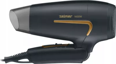 Tharëse flokësh Zelmer ZHD8321, dorezë e palosshme, e zezë