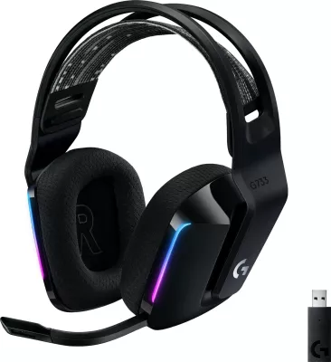Kufje gaming Logitech G G733 LIGHTSPEED, wireless, RGB, e zezë