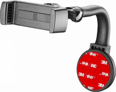 Mbajtës veture Cellular Line Spin Display, për celular, 360°, metal, zi