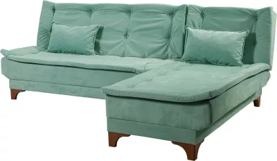 Kënd-sofë krevati Atelier del Sofa, kënd i djathtë, ngjyrë deti e gjelbër