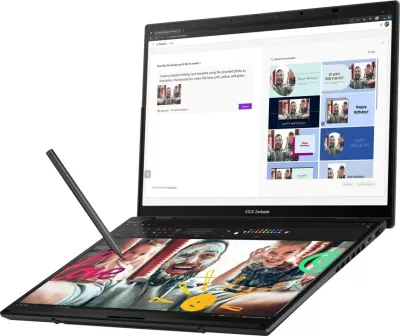 Laptop ASUS Zenbook Duo UX8406CA-PZ068X, 14", Intel Core Ultra 9, 32 GB RAM, 2 TB SSD, Gri