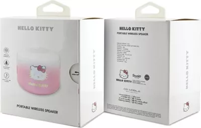 Altoparlant Bluetooth Hello Kitty Electroplate Gradient, 3W, 800mAh, Rozë