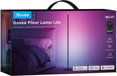 Lambader smart Govee Floor Lamp Lite, RGBICW, Wi‑Fi, 16 milion ngjyra