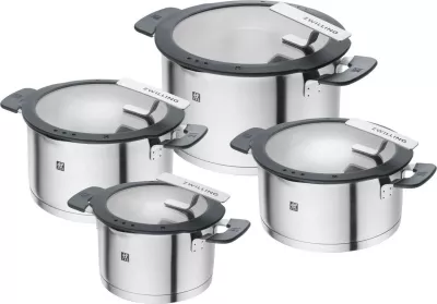 Set tenxheresh Zwilling Simplify 4 copë, çelik inoks, argjend e zi