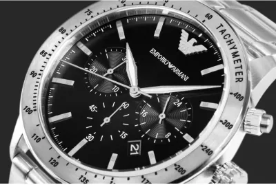 Orë dore për meshkuj Emporio Armani, argjend