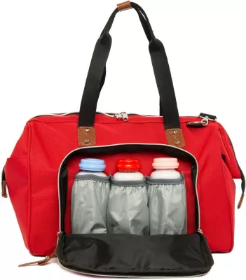 Çantë për pelena, Zoozie Bags, e kuqe, 2154 - 32136