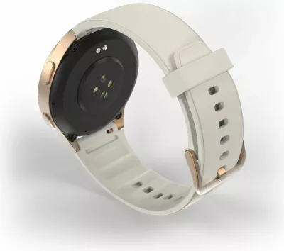 Smartwatch Hama 8900 GPS AMOLED 1.32", rrip silikoni bezhë, Gold
