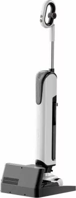 Fshesë elektrike vertikale UWANT D100 me larje, 17000Pa, 18000mAh, e bardhë me stacion karikimi/pastrimi