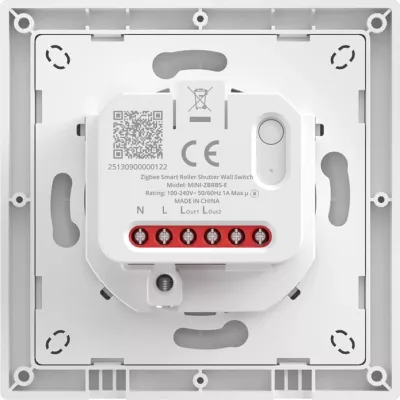 Switch smart për roleta Sonoff MINI-ZBRBS-E, ZigBee 3.0, 100-240V, 1A, i bardhë