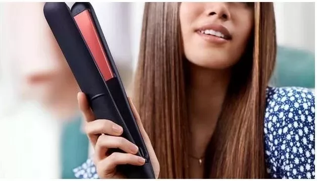 Drejtuese flokësh Philips StraightCare Essential BHS376/00, e zezë/rozë