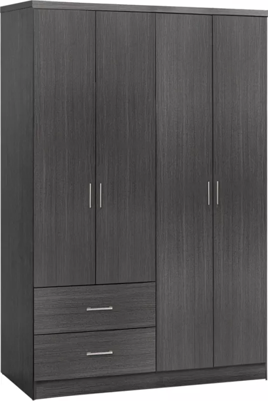 Dollap 4 dyer me 2 sirtarë FH339.01 Zebrano 120x42,5x180,5
