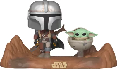 Figurinë koleksionuese Funko POP Moment Star Wars Mandalorian & The Child (set 2 personazhe)