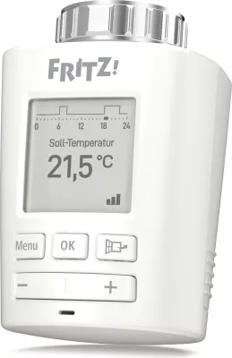 Termostat i mençur AVM FRITZ!DECT 301, kontroll me smartphone, i bardhë