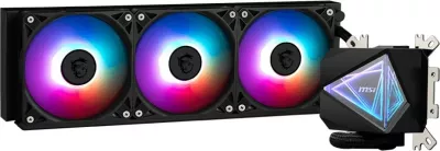 Ftohës uji all-in-one MSI MAG Coreliquid I360, 3 ventilatorë 12cm, RGB, zi