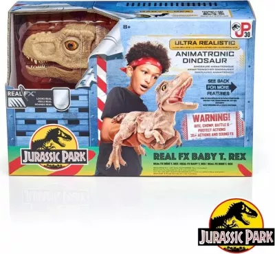 Kukull interaktive WOW Stuff Puppetronic Real FX Baby T-Rex Jurassic Park, bronzi
