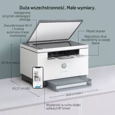 Printer HP LaserJet MFP M234dw, Laser, Gri