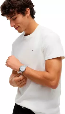 Maicë për meshkuj Tommy Hilfiger Jeans DM0DM22504, e bardhë [Madhësia: XS]
