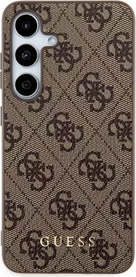 Mbështjellës Guess 4G Metal Gold Logo për Samsung Galaxy A55, Kafe