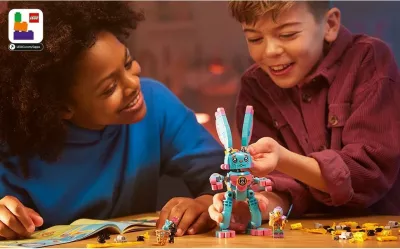 Set ndërtimi LEGO DREAMZzz 71453 Izzie dhe Bunchu, 259 pjesë, shumëngjyrësh