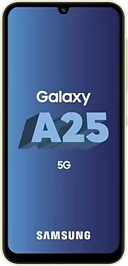 Celular Samsung Galaxy A25, 6.5", 8+256GB, 5G, i verdhë