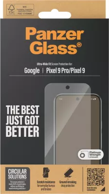 Mbrojtës ekrani PanzerGlass për Google Pixel 9 / 9 Pro, transparent