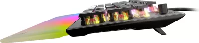 Tastierë mekanike gaming Turtle Beach Vulcan II Max, TITAN II Optical Red, full size, RGB, me mbështetëse dore, e zezë