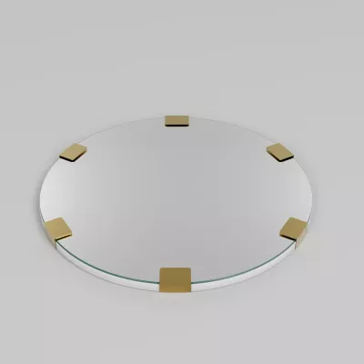 Pasqyrë dekorative, ngjyrë ari, Skye Decor, Chakra Mirror