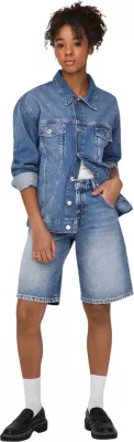 Shorce për femra Only Onlmate Reg Baggy Long Shorts Dnm Noos 15340976, denim [Madhësia: XL]