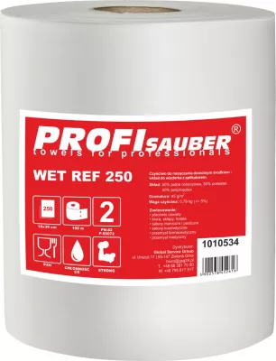 Lecka profesionale Profi Sauber WET REF 250, rrotull, 100m, e bardhë