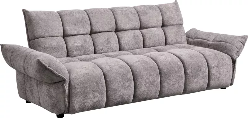Krevate divan MELU, material gri, susta xhepi, 240-250x90x85cm