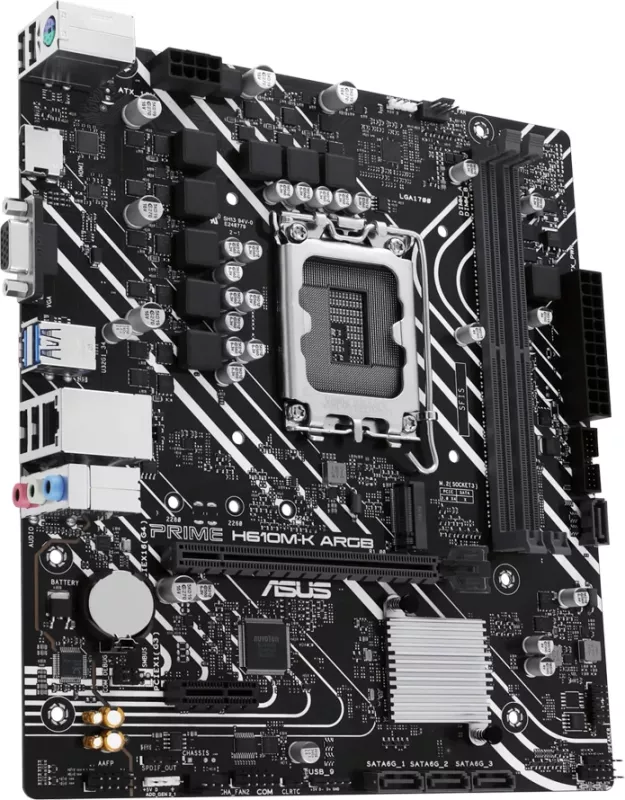 Pllakë amë ASUS PRIME H610M-K ARGB mATX LGA1700 DDR5