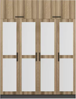 Dollap rrobash Skye Decor, ngjyrë dore, 5211