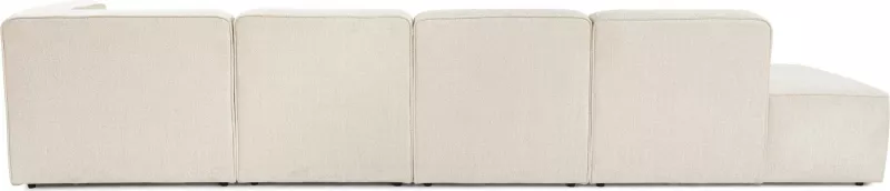 Kënd-sofë Atelier del Sofa, More M (M4-M1-M1-M7), ngjyrë krem, shndërrohet në shtrat